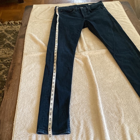 Rag & Bone fit 1 extra slim dark blue fabulous extra slim jeans from Saks - Picture 5 of 16